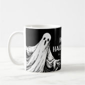 Gruseliger Halloween mit Geist Kaffeetasse (Links)