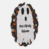 Gruseliger Halloween Ornament Karte (Rechts)