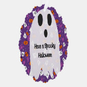 Gruseliger Halloween Ornament Karte (Rechts)