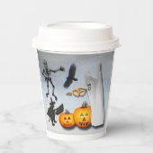 Gruseliger Halloween Pappbecher (Vorderseite)
