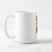 Gruseliger Halloween personalisierter Name Kaffeetasse (Links)
