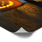 Gruseliger Halloween. Poster (Ecke)
