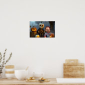 Gruseliger Halloween. Poster (Küche)