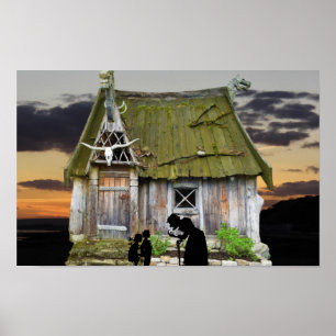 Gruseliger Halloween. Poster
