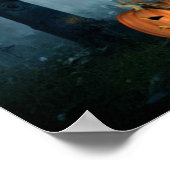 Gruseliger Halloween. Poster (Ecke)