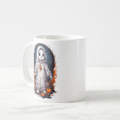 Gruseliger Halloween-Puppe Kaffeetasse (Vorderseite Links)