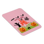 Gruseliger Halloween-Rosa-Schimmer Magnet (Rechte Seite)