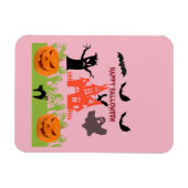 Gruseliger Halloween-Rosa-Schimmer Magnet (Horizontal)
