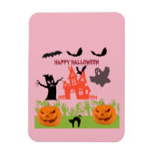 Gruseliger Halloween-Rosa-Schimmer Magnet (Vertikal)
