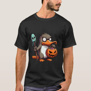 Gruseliger Halloween-Schnabeltier-Geist-Grusel-Süß T-Shirt