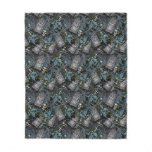 Gruseliger Halloween-Sensenmann-Grabsteine-Muster