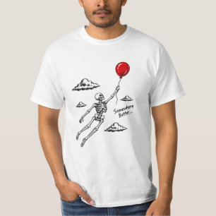 Gruseliger Halloween-Skelett-Entwurf T-Shirt