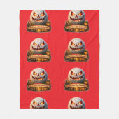 Gruseliger Halloween-Spaß Grafik personalisierter Fleecedecke (Vorderseite)
