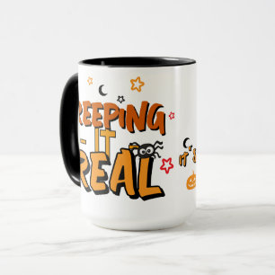 Gruseliger Halloween-Star-Present mit Humor Tasse