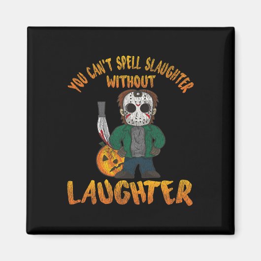 Gruseliger Halloween-Streich-oder-Belohnung lustig Magnet (Vorne)