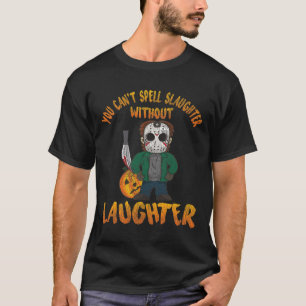 Gruseliger Halloween-Streich oder lustige Hockeyma T-Shirt