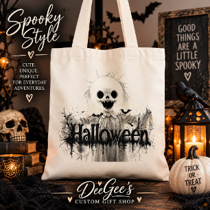 Gruseliger Halloween-Totenkopf-Geist-Totentasche  Tragetasche