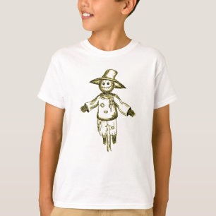 Gruseliger Halloween-Vogelscheuche Vintage-Goldlin T-Shirt