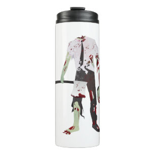 gruseliger Halloween-Zombie Thermosbecher