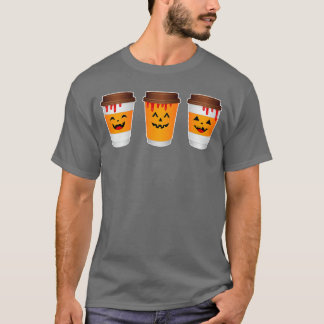 Gruseliger Herbst-Kaffee Süße Kürbis-Gewürz-Latte  T-Shirt