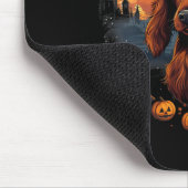 Gruseliger Irischer Setter Hund Hexe Halloween V-A Mousepad (Ecke)