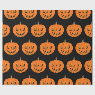 Gruseliger Jack-o'-Lantern Halloween-Entwurf Geschenkpapier