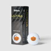 Gruseliger Jack-o'-Lantern Halloween-Entwurf Golfball (Verpackungen)