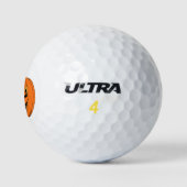 Gruseliger Jack-o'-Lantern Halloween-Entwurf Golfball (Logo)