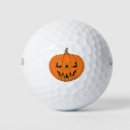 Gruseliger Jack-o'-Lantern Halloween-Entwurf Golfball