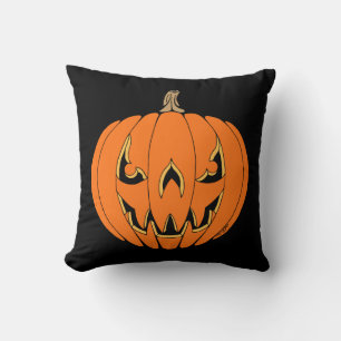 Gruseliger Jack-o'-Lantern Halloween-Entwurf Kissen