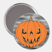 Gruseliger Jack-o'-Lantern Halloween-Entwurf Magnet (Vorderseite/Rückseite)
