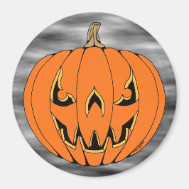 Gruseliger Jack-o'-Lantern Halloween-Entwurf Magnet