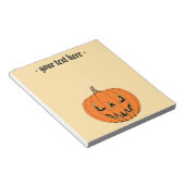 Gruseliger Jack-o'-Lantern Halloween-Entwurf Notizblock (angewinkelt)