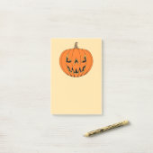 Gruseliger Jack-o'-Lantern Halloween-Entwurf Post-it Klebezettel (Auf Schreibtisch)