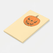 Gruseliger Jack-o'-Lantern Halloween-Entwurf Post-it Klebezettel (angewinkelt)