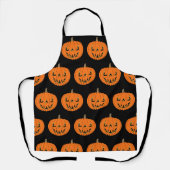 Gruseliger Jack-o'-Lantern Halloween-Entwurf Schürze (Vorderseite)