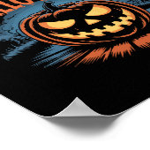 Gruseliger Jack O’ Lantern Halloween Poster (Ecke)