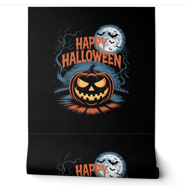 Gruseliger Jack O’ Lantern Halloween Tapete (Abrollen)
