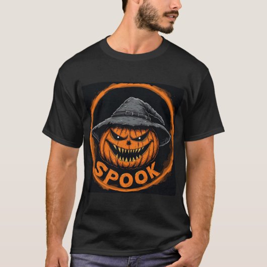 Gruseliger Jack-O'-Lantern-Kürbis T-Shirt (Vorderseite)