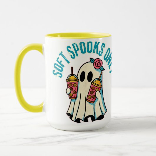 Gruseliger Kaffeebecher mit lustigem Geisterdesign Tasse (Links)