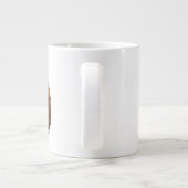 Gruseliger Kaffeebohne Jumbo-Tasse (Rückseite)