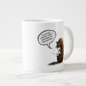 Gruseliger Kaffeebohne Jumbo-Tasse (Vorderseite Rechts)