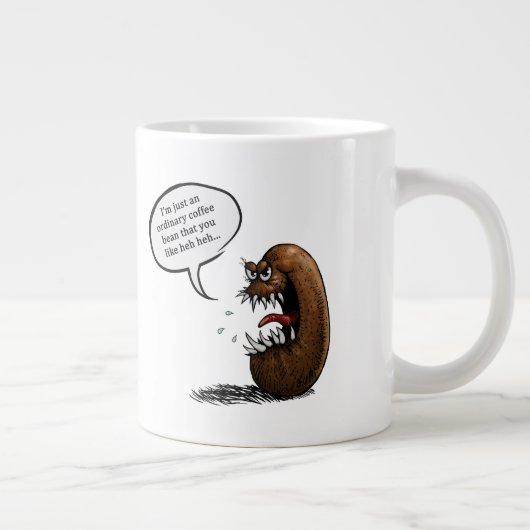Gruseliger Kaffeebohne Jumbo-Tasse (Rechts)