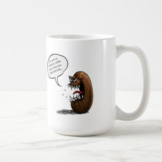 Gruseliger Kaffeebohne Kaffeetasse (Rechts)