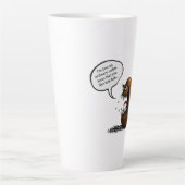 Gruseliger Kaffeebohne Milchtasse (Vorderseite)