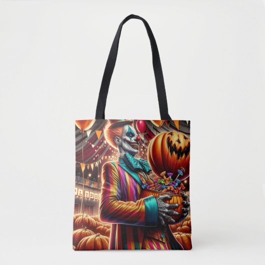 Gruseliger Karneval Clown Zombie Halloween Tasche (Vorderseite)