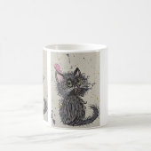 Gruseliger Katzenbecher Kaffeetasse (Mittel)