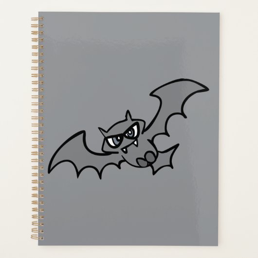 Gruseliger Kawaii Böser Vampirfledermaus Planer (Vorderseite)
