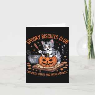 Gruseliger Keks-Club-Katze Lustiger Halloween Karte