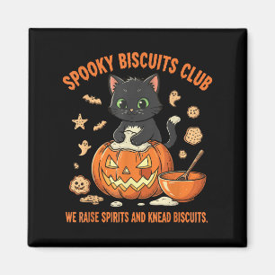 Gruseliger Kekse Club Katze Lustiger Halloween-Bac Magnet